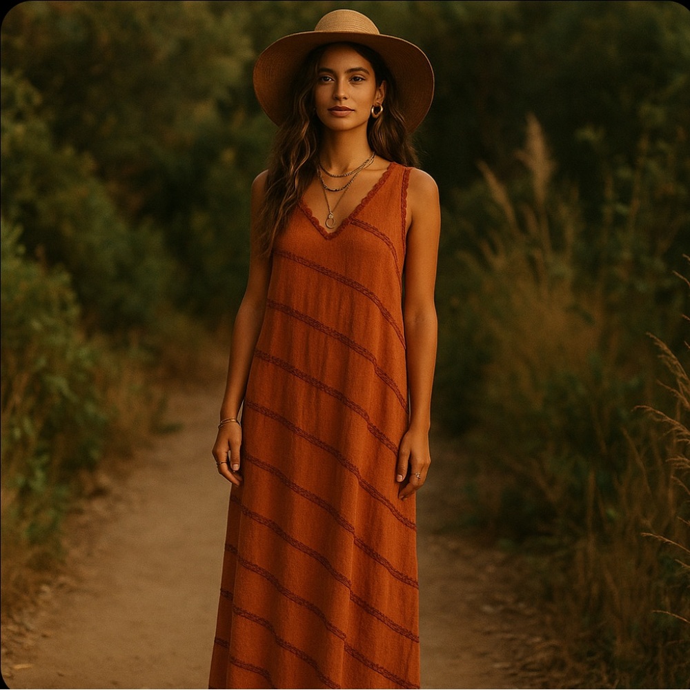 Vintage Jon Lawrence Ltd Orange Patchwork Leather… - image 1